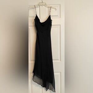Laundry by Shelli Segal Asymmetrical Black Dress – Size 8 (Fits More Like Size 4